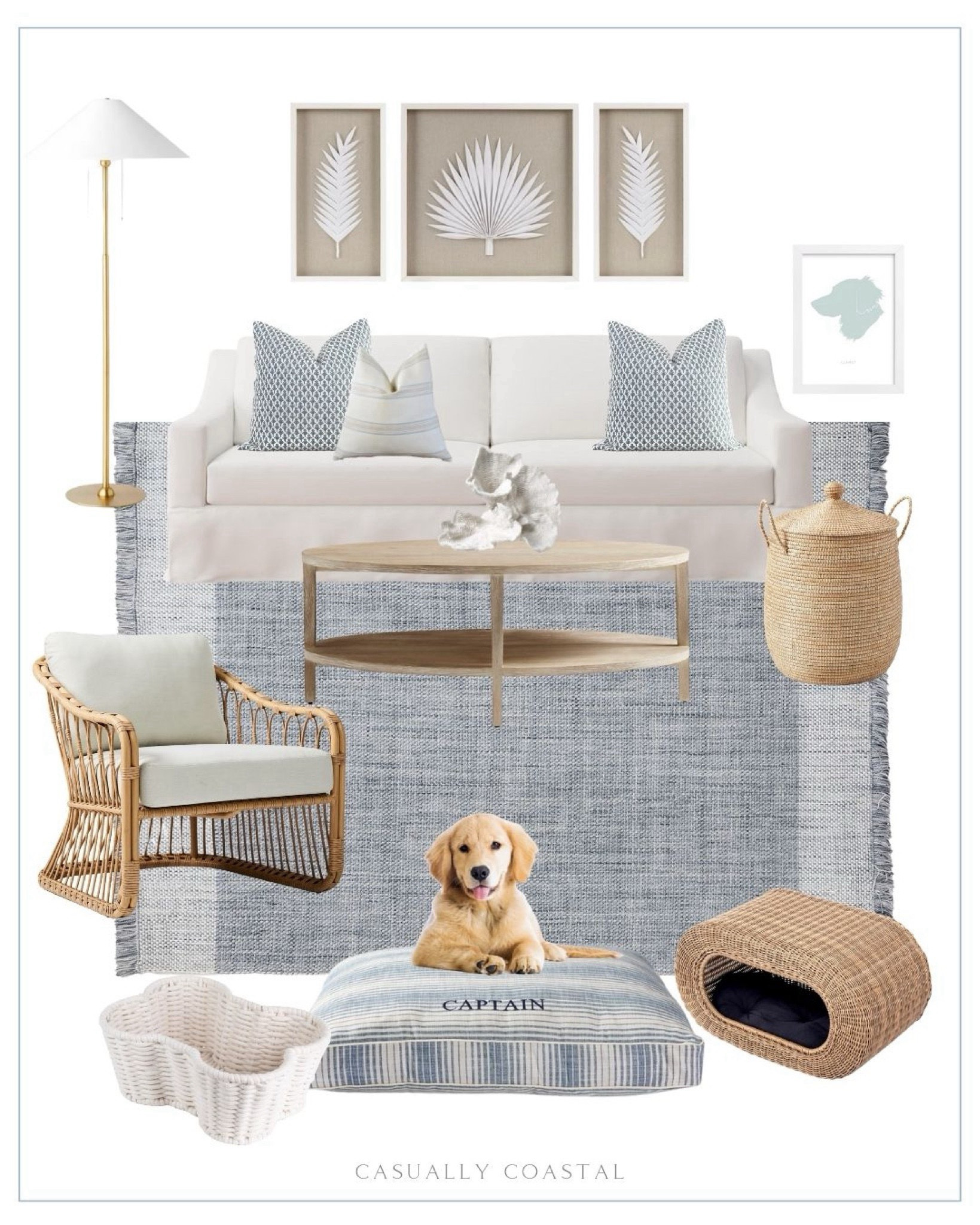 Sharing some ideas for a pet-friendly living room, with performance fabrics for extra durability! 
- 
Pet friendly home, living room ideas, coastal living room, living room inspo, coastal design inspo, pet friendly furniture, pet friendly rug, indoor/outdoor rug, performance rugs, couch with performance fabric, sofa with performance fabric, white couch, white sofa, pottery barn rugs, coastal rugs, living room rugs, 9x12 rugs, 8x10 rugs, 10x14 rugs, coastal home decor, blue rugs, coastal decor, striped linen pillow cover, pillow styling, couch pillows, coastal pillows, spring pillows, La Jolla basket, lidded baskets, large baskets, York slope arm slip covered sofa, pottery barn couches, dog pillow bed, outdoor performance rug, stackable cat condo, rattan cat house, flower coral, coffee table decor, custom pet silhouette, silhouette art, decorative pillow cover, toy bin for pets, floor lamp, oval coffee table, coastal coffee table, coastal living room furniture, coastal living room, light wood coffee table, palm wall art, coastal artwork, Amazon artwork, 3-piece art set, living room chairs, rattan chairs, woven chairs, pet gifts, gifts for pet owners, dog toy baskets, Amazon baskets, beach house living room ideas, lake house living room ideas


#LTKFindsUnder50 #LTKHome #LTKFindsUnder100