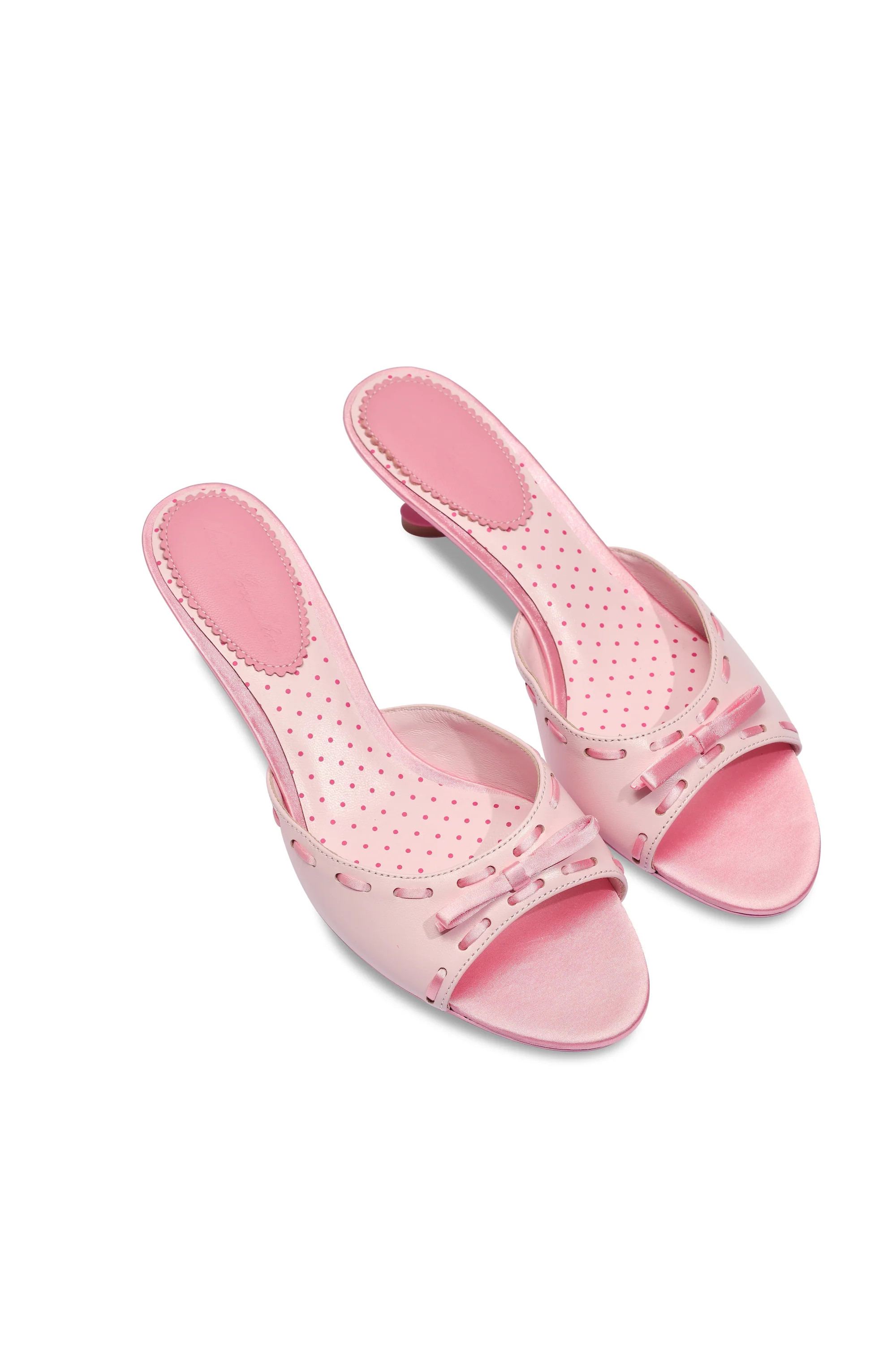 Paulina Bow Heels (Pink) (Final Sale) | Nana Jacqueline