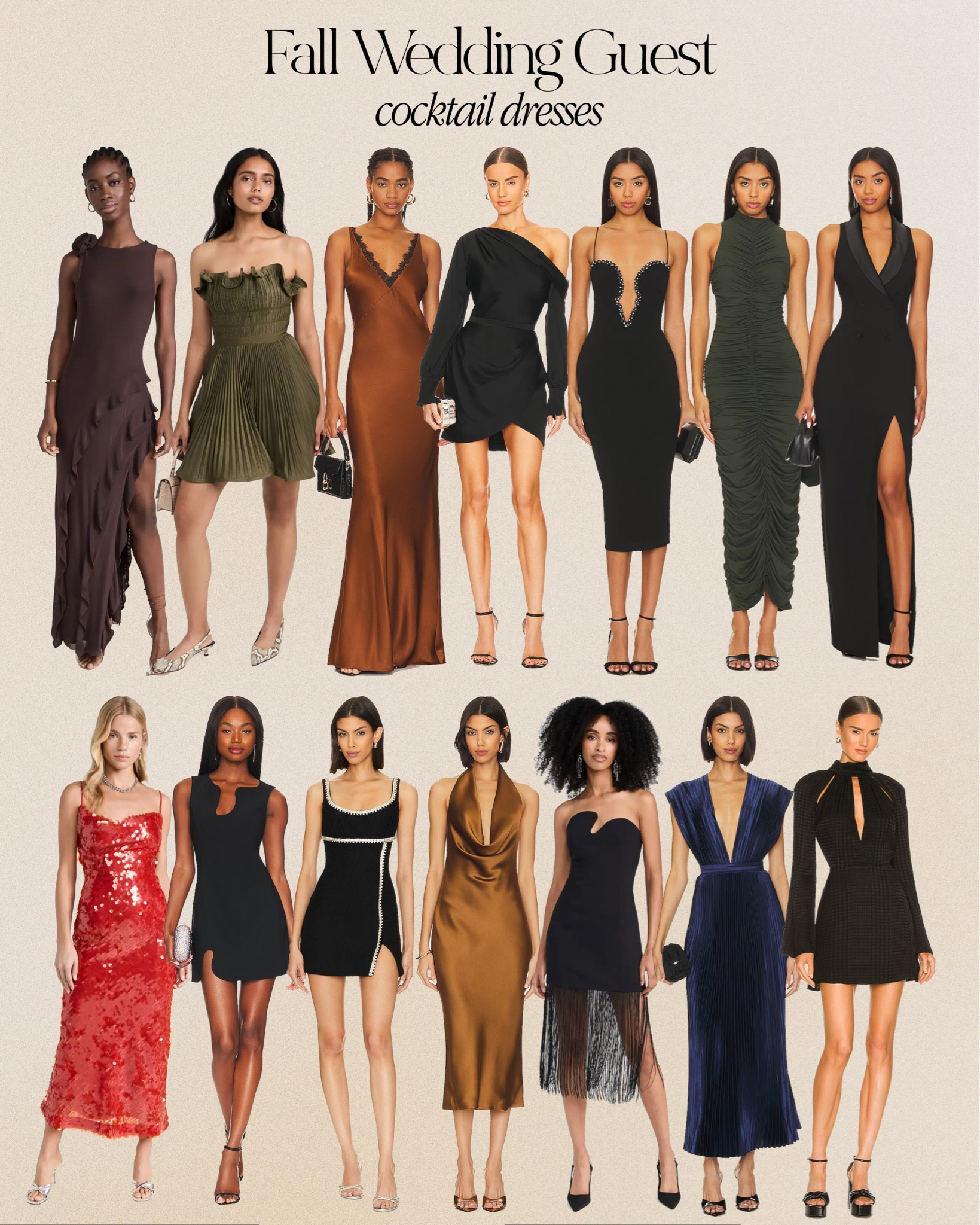 Fall wedding guest: Cocktail dresses 

#LTKparties #LTKSeasonal