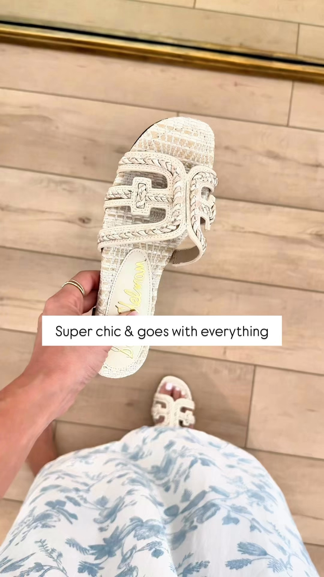 I love these woven slide sandals. Resort wear. Resort outfits. Vacation outfits. Spring outfits. TTS for me. 

#LTKootd #LTKTravel #LTKPetite