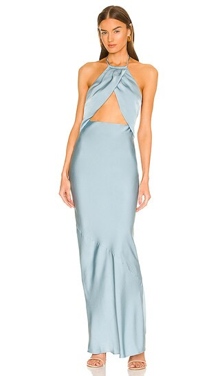 x REVOLVE Finley Gown in Dusty Teal | Revolve Clothing (Global)