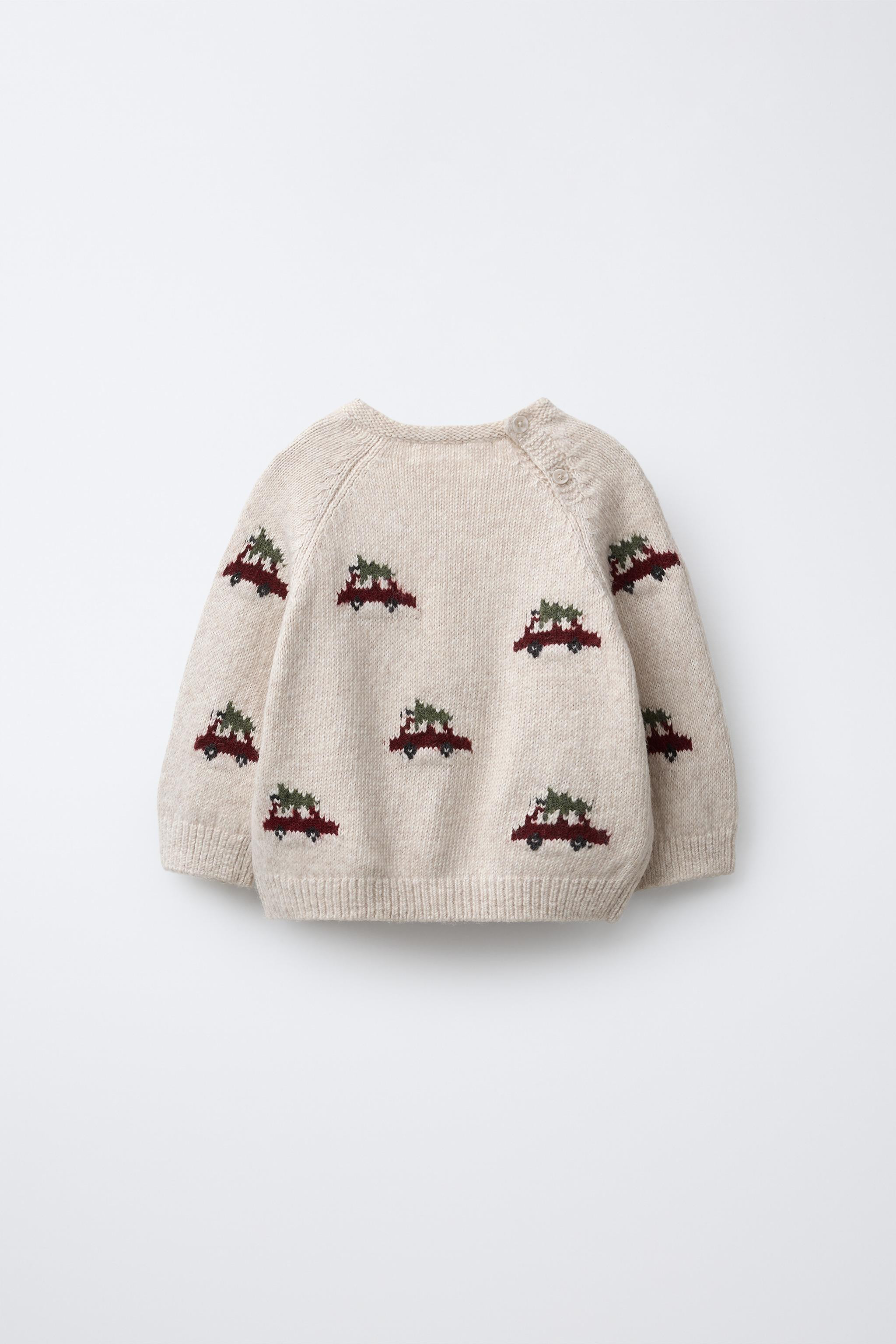 CARS AND TREES KNIT JUMPER | Zara UK