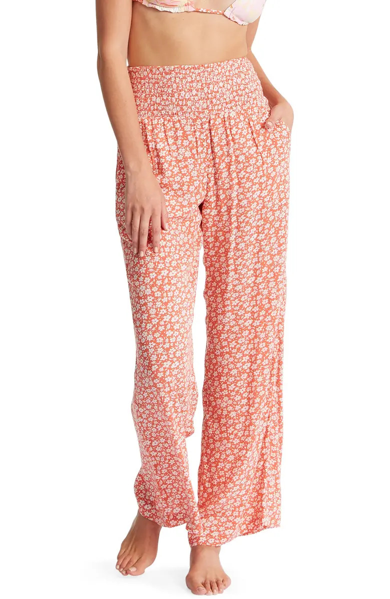 Billabong New Waves 2 Floral Wide Leg Pants | Nordstrom | Nordstrom