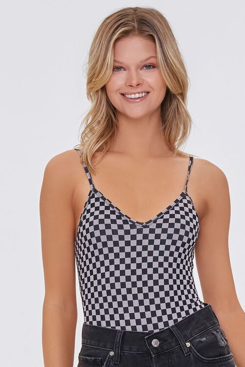 Seamless Checkered Bodysuit | Forever 21 (US)