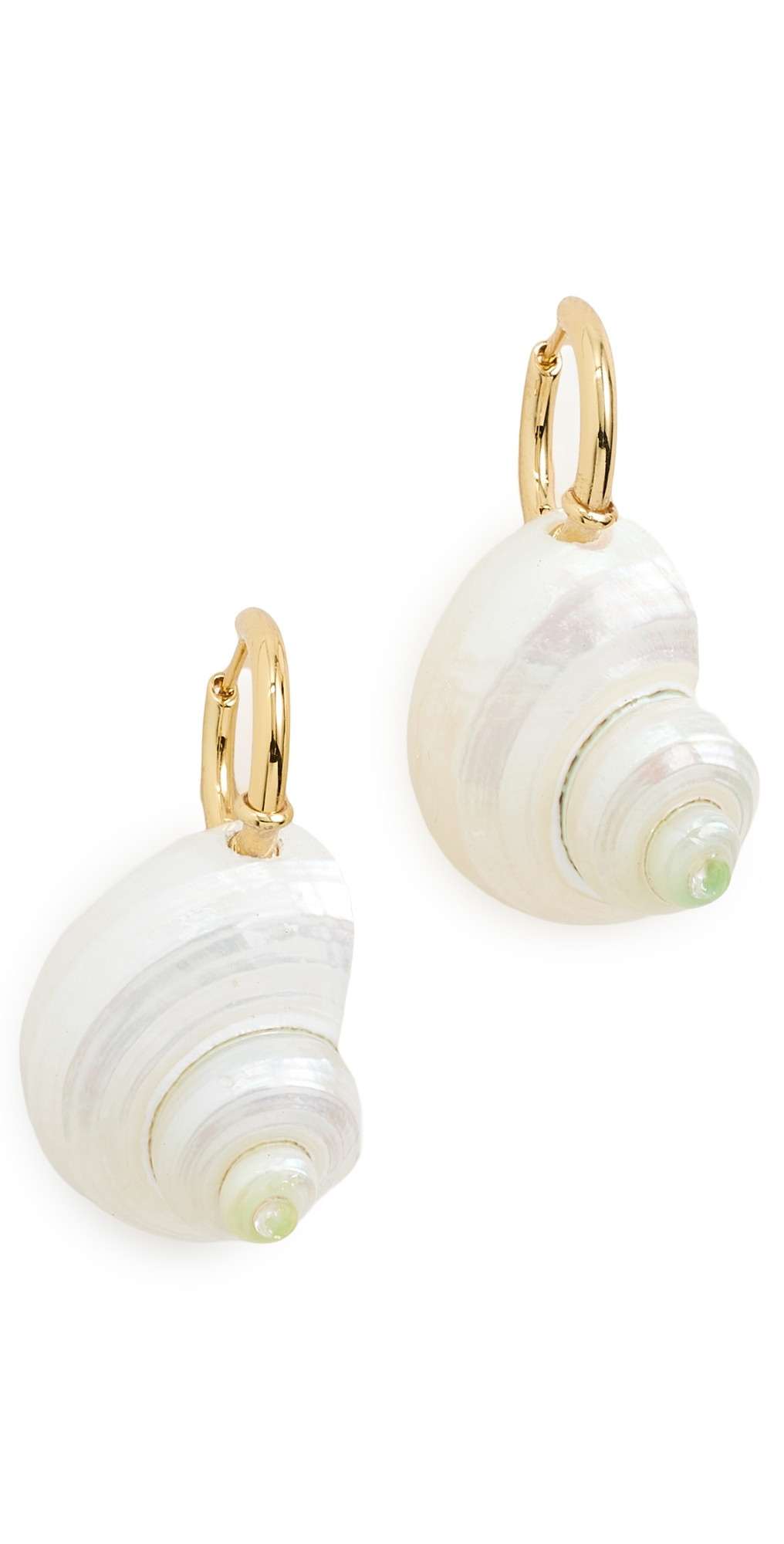 Madewell Shell Statement Hoop Earrings Antique Gold One Size | Shopbop