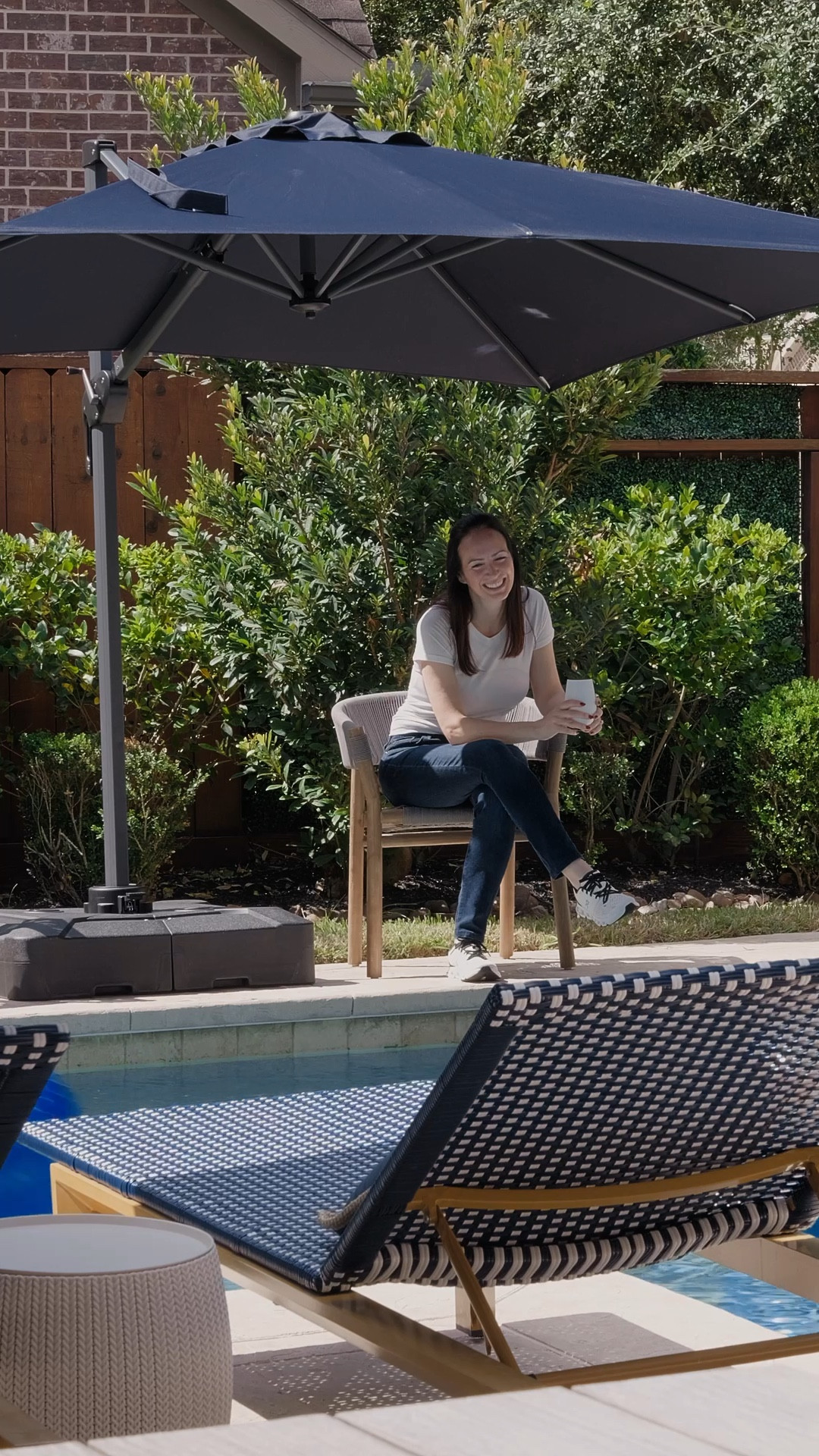 The poolside upgrade we didn’t know we needed! 
This Purpleleaf umbrella sits lower at 7 ft, bringing the shade closer to the water for a larger shading area.

🔗 in bio or comment SHADE for DM

✨ 4 position adjustment
✨ 360° rotation
✨ Premium fabric & reinforced metal frame

Use my code: KARINTEN0925, 10% OFF, valid before 12.31

#patio umbrella 
#cantilever umbrella 
#outdoor furniture 
#patiodecor 
#purpleleaf
#pool umbrella 

#LTKSwim #LTKFamily #LTKHome