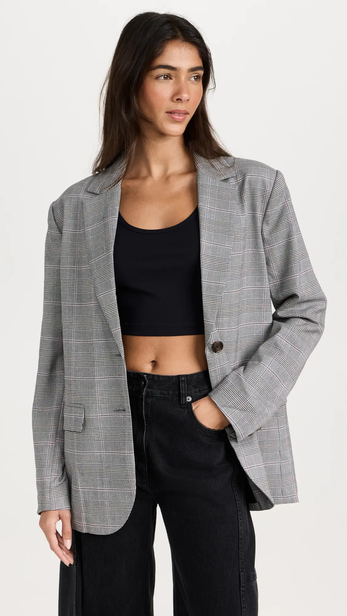 WAYF Plaid Blazer | Shopbop | Shopbop