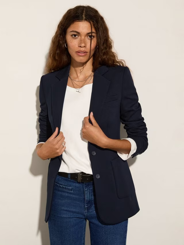 BaukjenAlanis Blazer Jacket, Navy | John Lewis (UK)