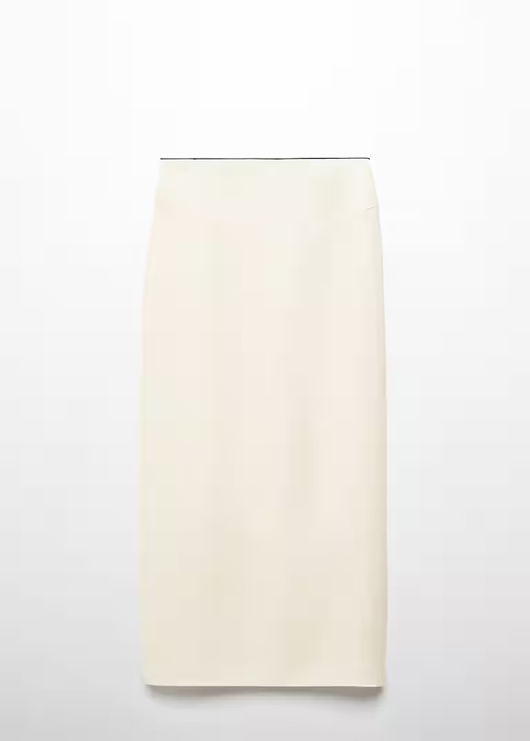 Linen skirt with slit -  Women | Mango USA | MANGO (US)