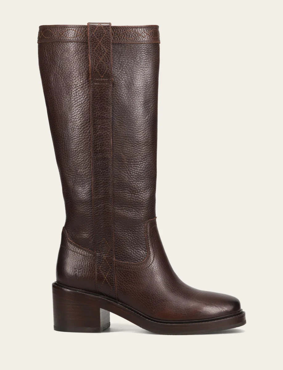 Women's Dark Brown Kate Pull On Wide Calf Tall Boots | The Frye Company | FRYE