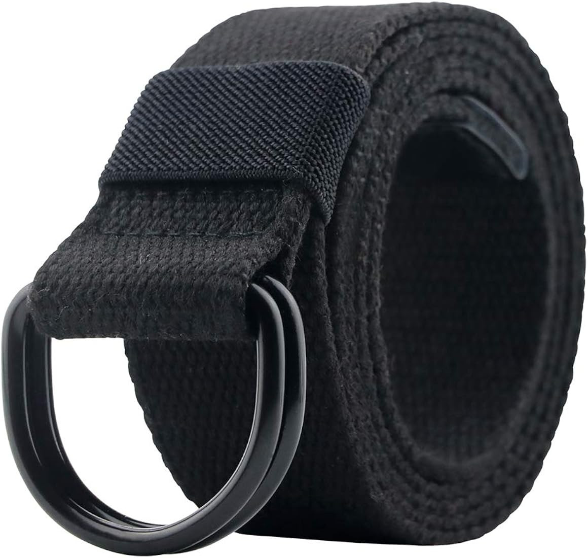 Canvas Belt, Web Belt for Men/Women with Metal Double D Ring Buckle 1 1/2" Wide | Amazon (US)