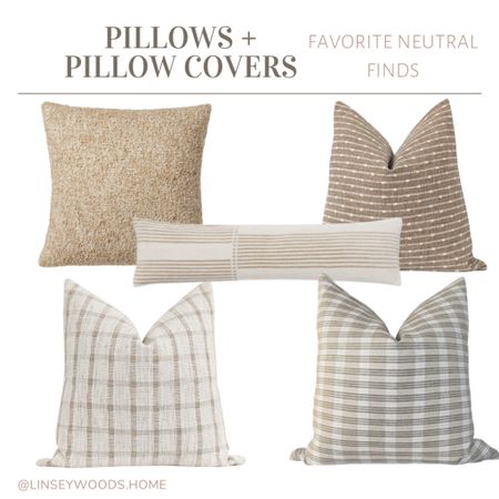 Fall throw pillows, pillow covers, gingham pillow, boucle pillow, neutral pillow, Etsy pillows, studio McGee pillows, neutral lumbar pillows, tan pillows, versatile pillows, couch pillows

#LTKunder100 #LTKunder50 #LTKhome