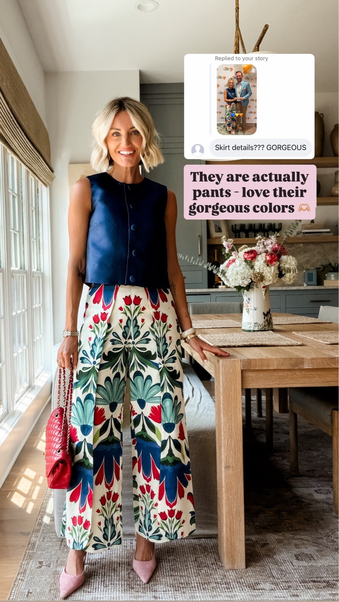 How insanely gorgeous are these pants? They’re an investment piece but you definitely get your moneys worth! They’re craftsmanship and quality is 👌🏻😍 wearing XS top, 2 pants

Loverly grey, statement pants, colorful fun pants outfit, how to style patterned crop pant, fashion finds women, transitional outfit ideas, early fall style

#LTKSeasonal #LTKootd