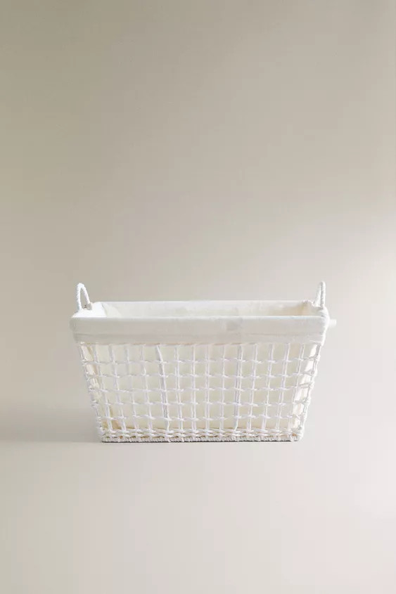 HAMPER WITH FABRIC LINING | Zara US