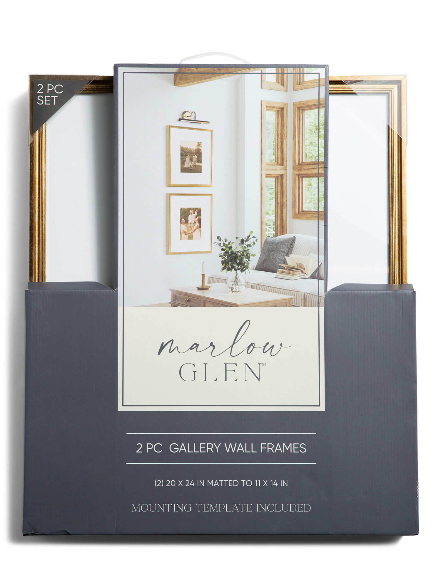 2pk 20x24 Matted To 11x14 Metallic Wall Portrait Frame Set | TJ Maxx
