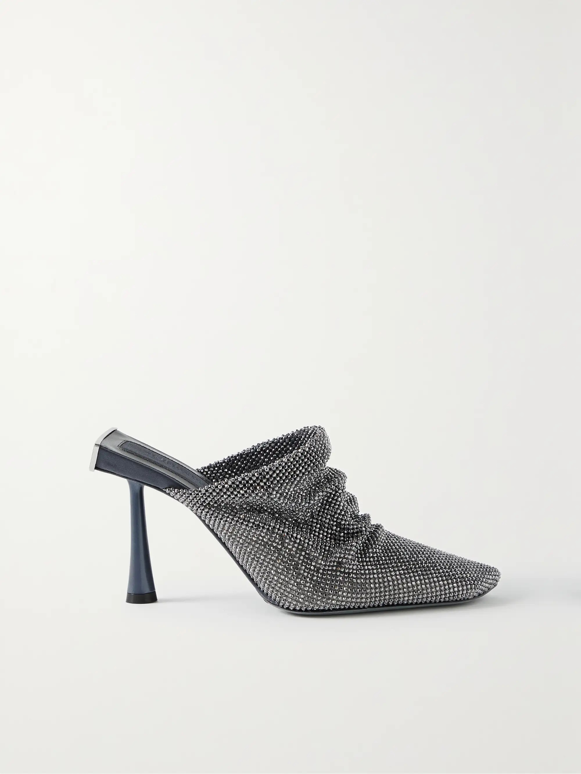 Goliarda crystal-embellished chainmail mules | NET-A-PORTER (US)