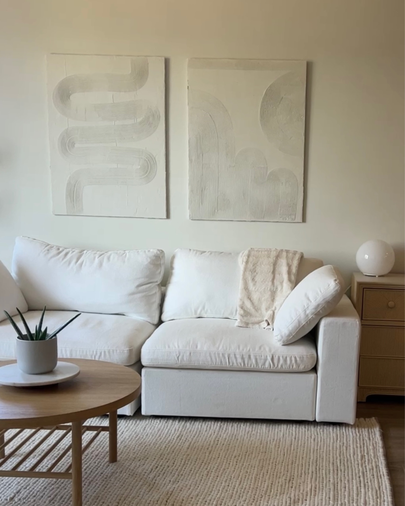 White modular sectional- stain resistant!!

#LTKHome