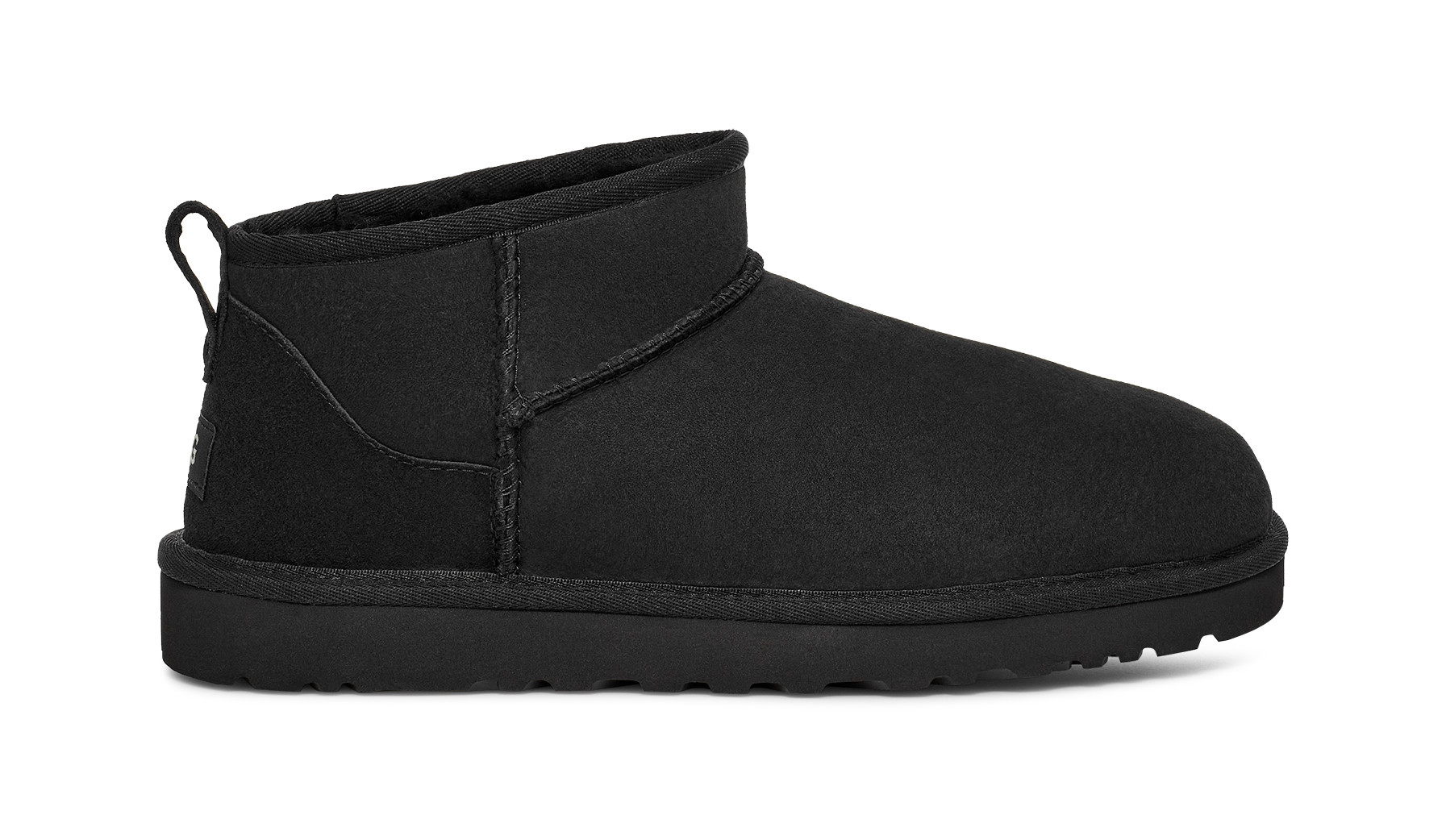 UGG Classic Ultra Mini Sheepskin Classic Boots in Black, Size M 15/W 16 | UGG (US)