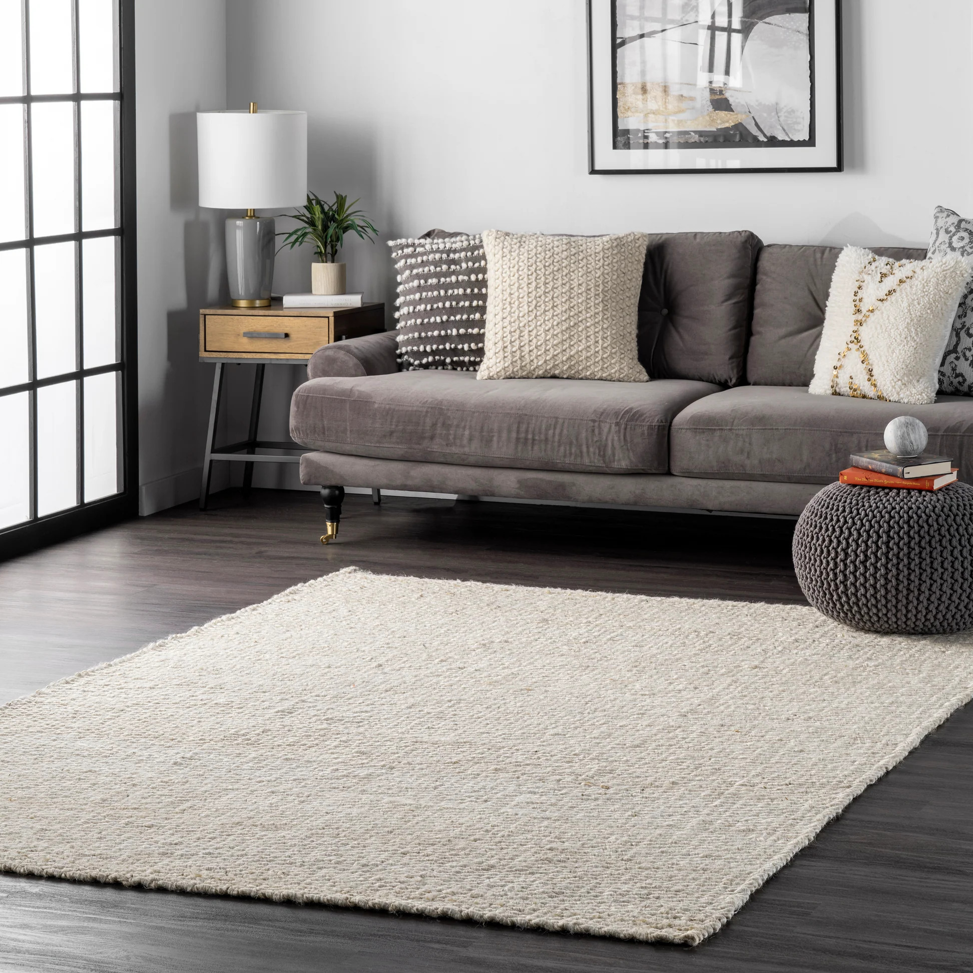 Handspun Jute Rug | Off White | Rugs USA
