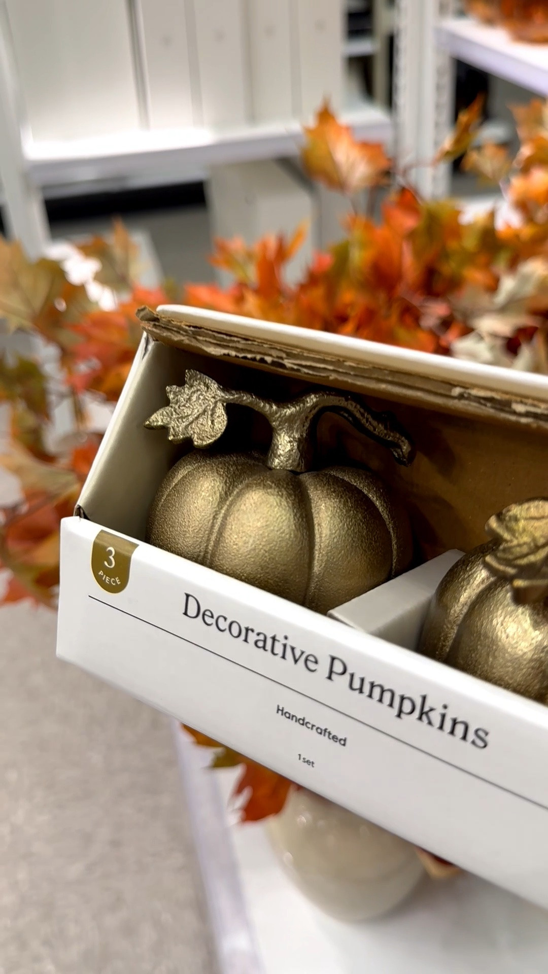 What cutie pumpkins! 🍂🎃 This set of 3 includes gold metal pumpkins, each one is about 3 inches tall! Scatter on a coffee table or spread them throughout your home.

#pumpkindecor #falldecor #fallhomedecor #target #pumpkins #goldmetalpumpkin #fallpumpkindecor #fallentryway

#LTKHome #LTKSeasonal