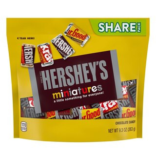Hershey's Miniatures Candy Assorted Chocolate, 9.3 OZ | CVS Health