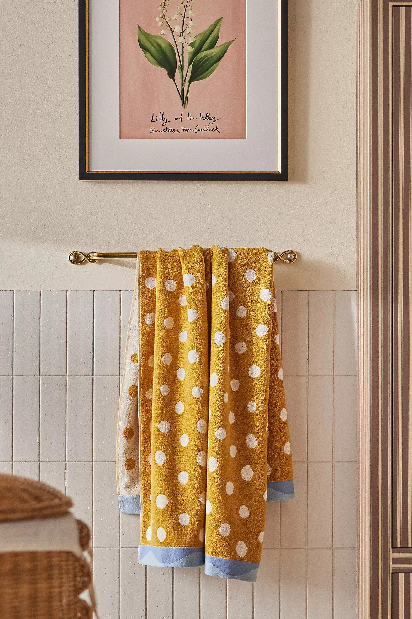 Maeve Cotton Patterned Towel Collection | Anthropologie (US)