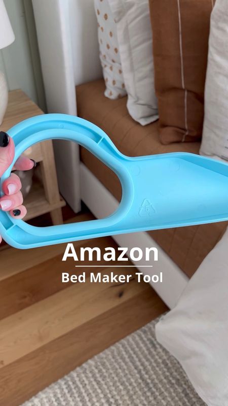 Loving this Amazon bed maker tool! It helped so much with making my bed! This mattress is so darn heavy and this gadget made it so I didn’t have to lift it! Plus it helps tuck the sheet in! I’m loving it!!! #amazon #amazonfind 

#LTKunder50 #LTKFind #LTKhome