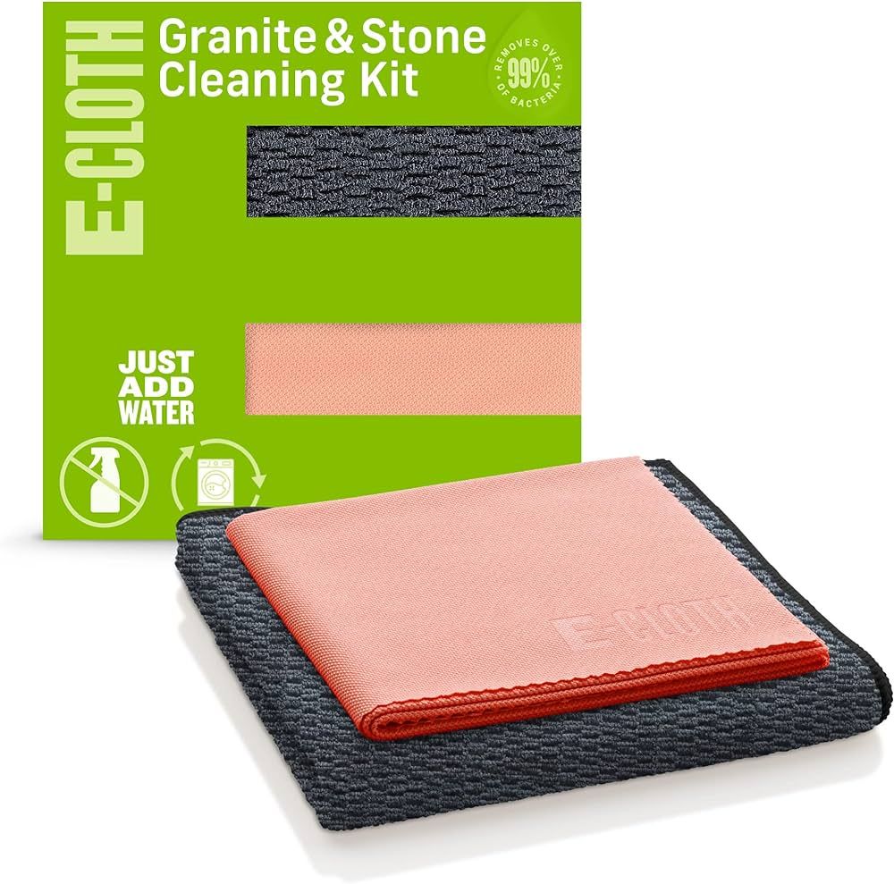 E-Cloth Granite & Stone Cleaning Kit, Premium Microfiber Cleaning Cloth, Ideal Cleaner and Polish... | Amazon (US)