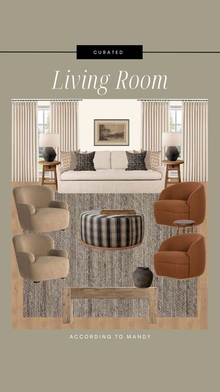 Curated - Living Room! 

warm living room, living room inspo, living room moodboard, living room inspiration, rustic living room, ottoman, large ottoman, accent chair, magnolia home, wood furniture, moody living room, textured decor, earthy decor

#LTKhome #LTKstyletip #LTKMostLoved