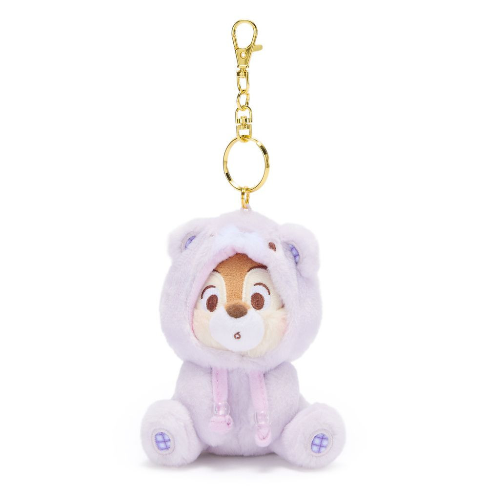 Chip in Bear Suit Plush Keychain Bag Charm  5''  Disney Store Japan | Disney Store