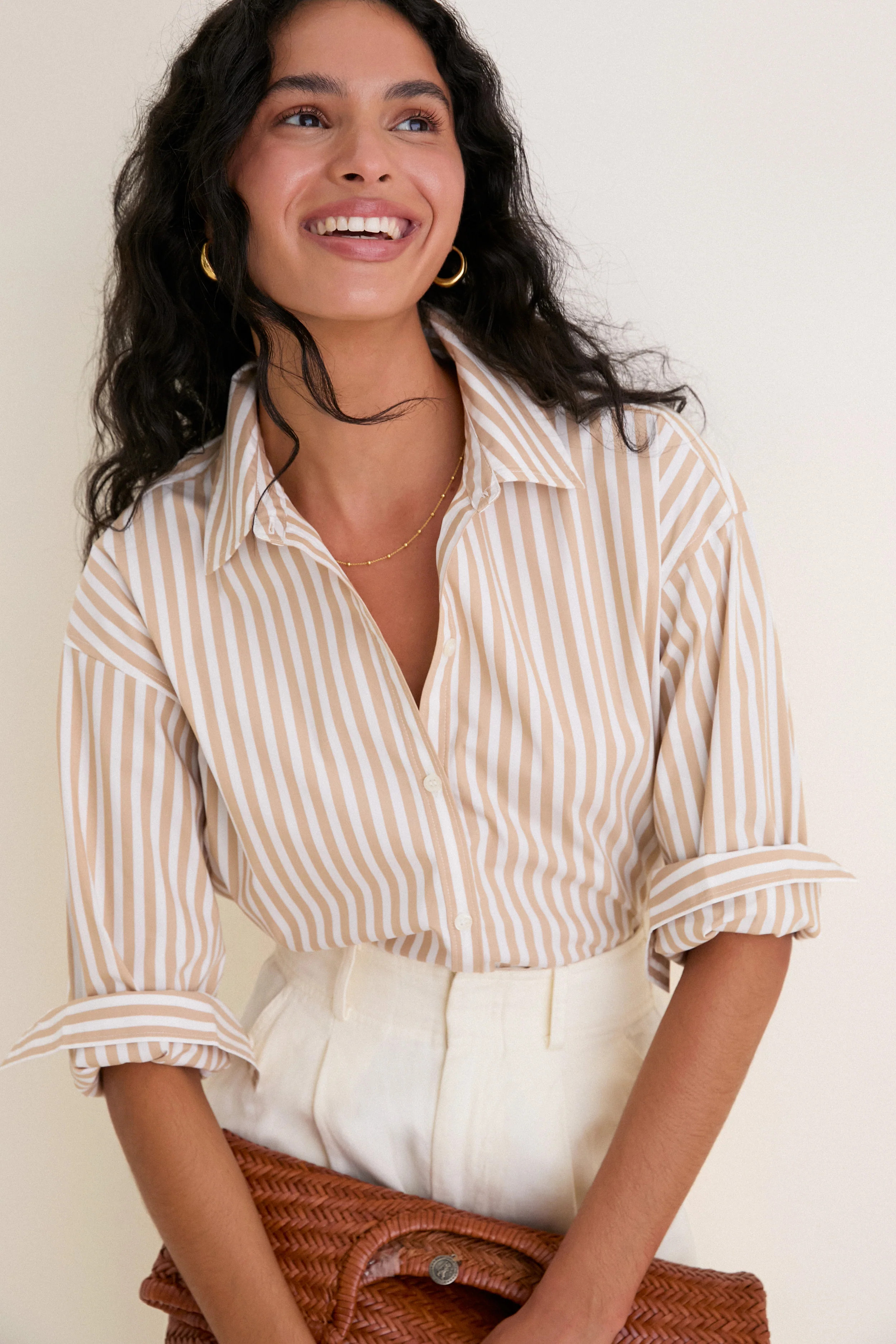 Salted Caramel Stripe Wexler Button Down | Tuckernuck (US)