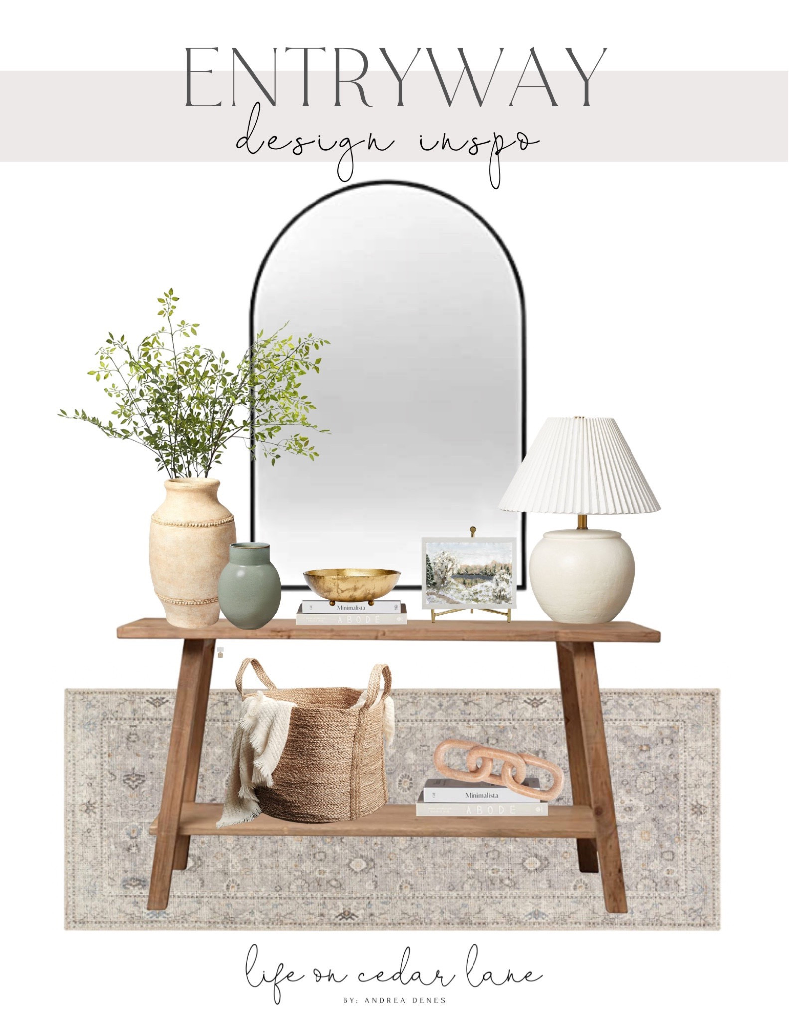 Entry styling and pretty new home decor finds for your console table and entryway! 

#homedecor #entryway #livingroom 

#LTKunder100 #LTKFind #LTKhome