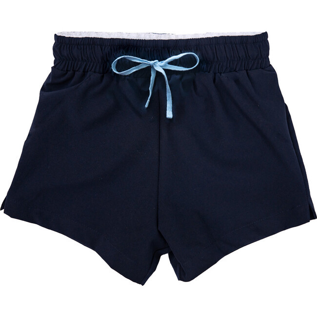 Club Short - Henry, Navy Blue Athletic Short | Maisonette