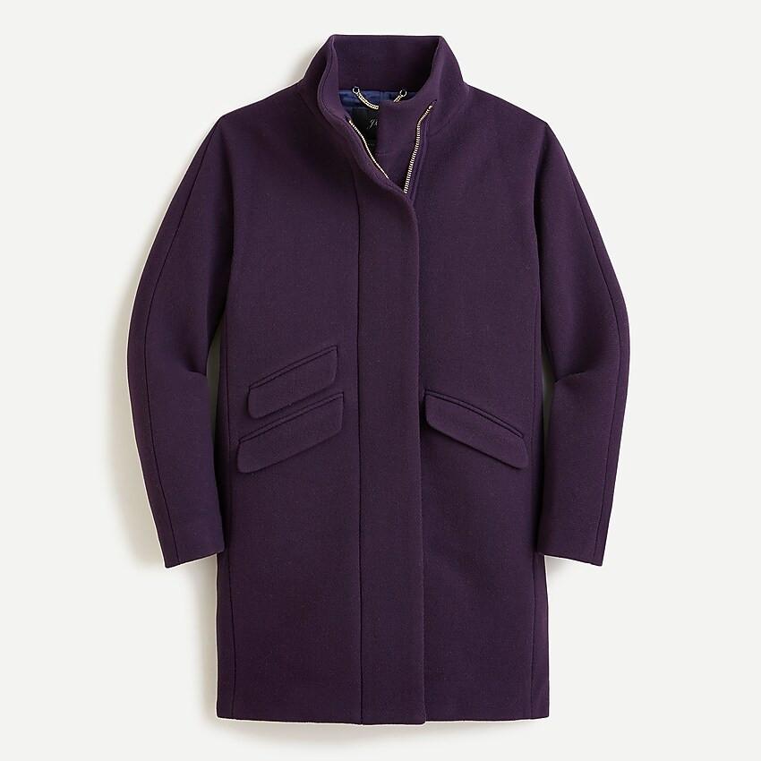 Cocoon coat in Italian stadium-cloth wool | J. Crew US