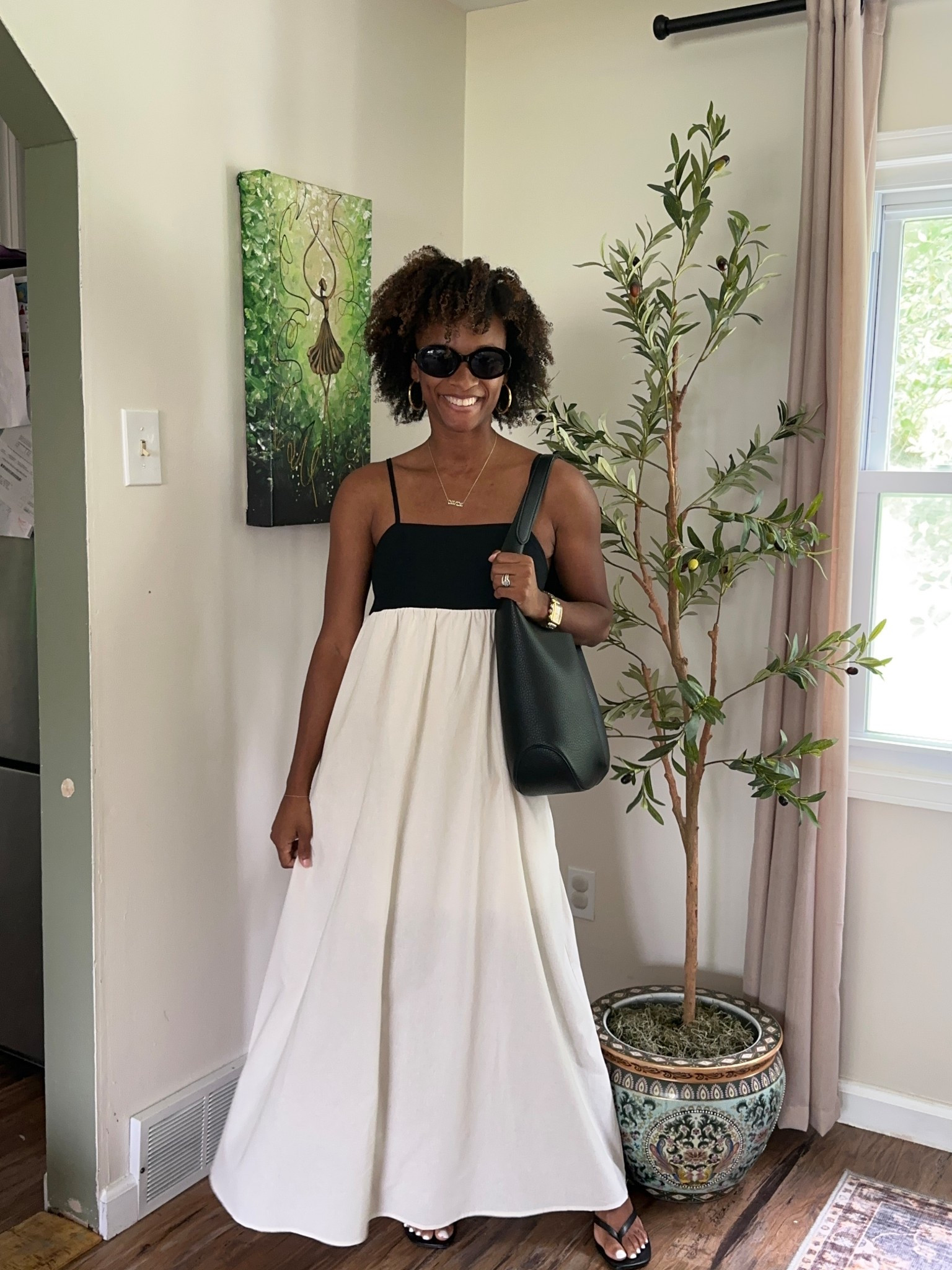 Linen blend dress for summer.  Wearing size Small 

#LTKSummerEdit