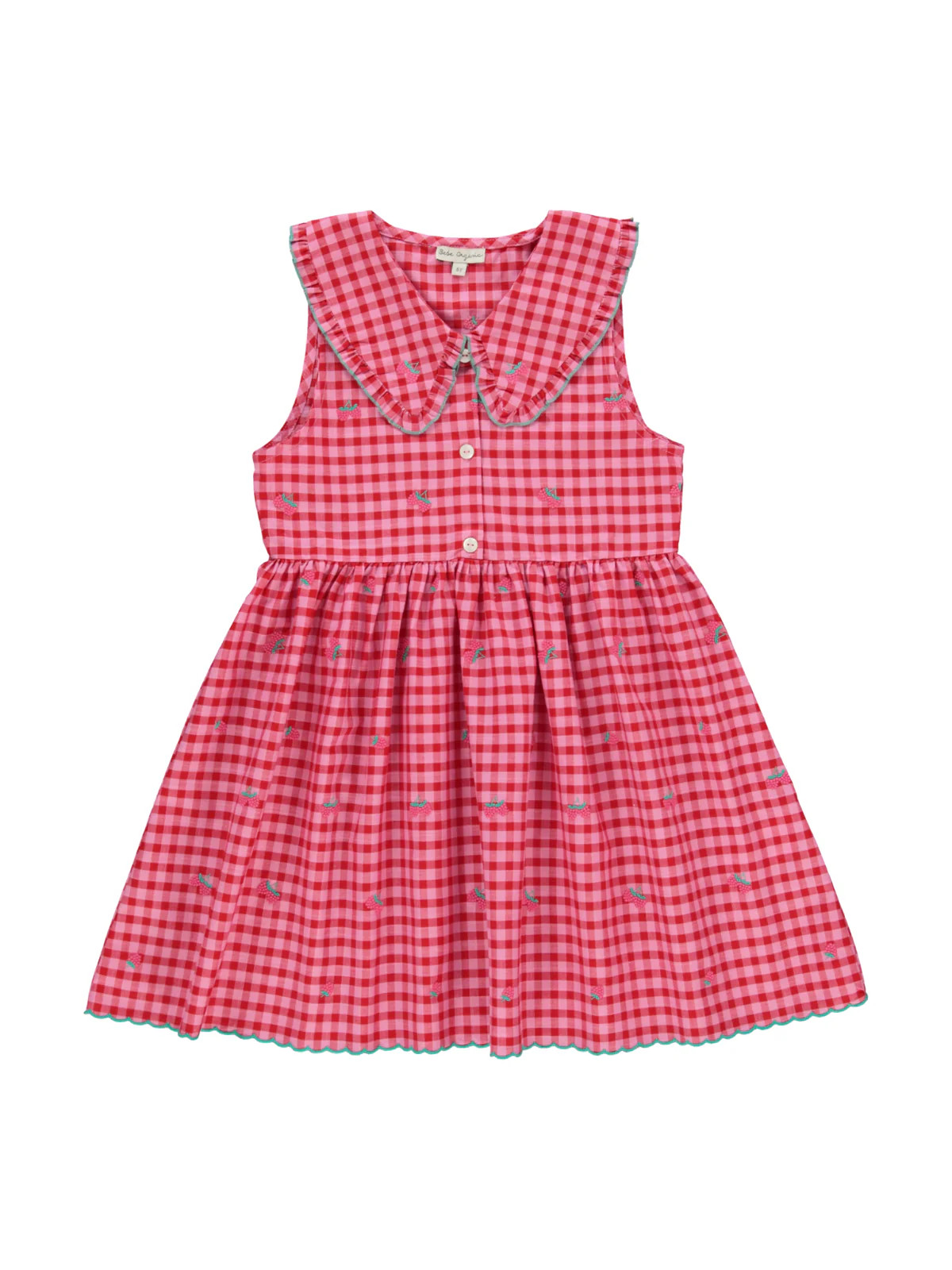 Raspberry Check Alisa Dress | Danrie