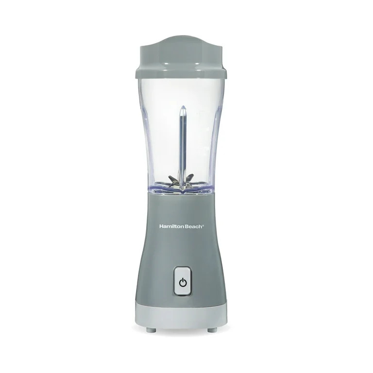 Hamilton Beach Single Serve Personal Smoothie Blender with 14 oz. Travel Cup and Lid, Gray, Model... | Walmart (US)