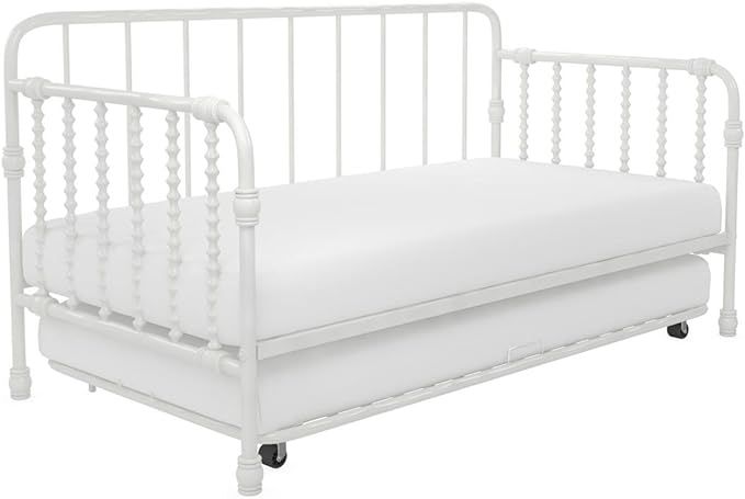 Little Seeds Monarch Hill Wren Metal Daybed with Trundle, Sofa Bed, Twin Size Frame, White | Amazon (US)