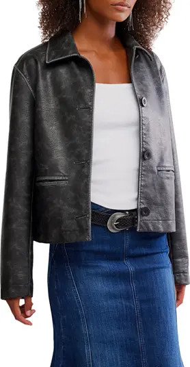 Free People Hera Faux Leather Jacket | Nordstrom | Nordstrom