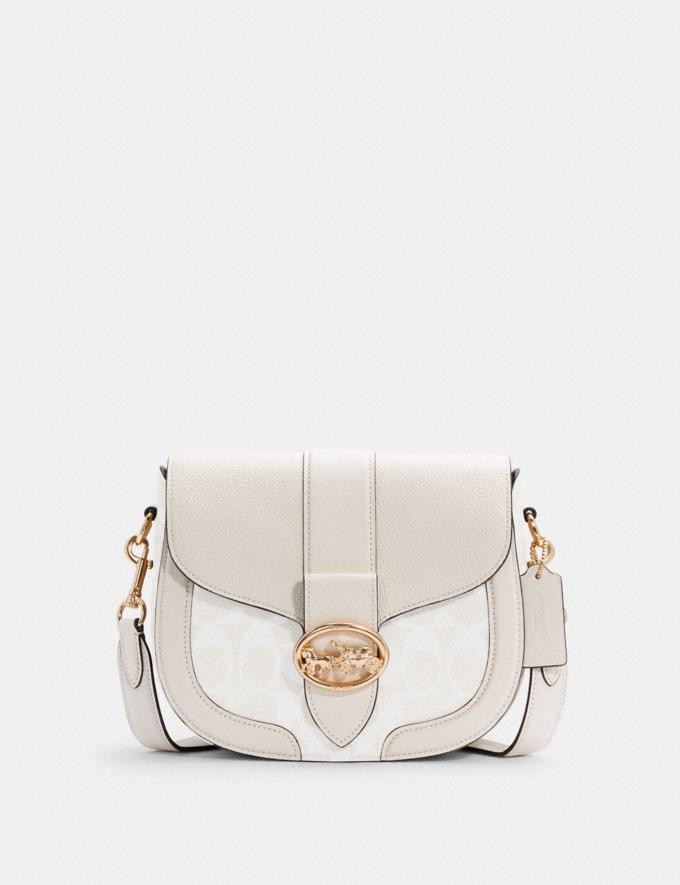 Georgie Saddle Bag in Signature Canvas | Coach Outlet US