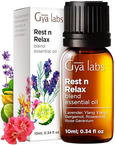 Gya Labs Rest N Relax Essential Oil Blend - Calming & Relaxing (0.34 fl oz) | Amazon (US)
