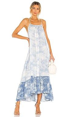 Free People Full On Maxi Slip Dress in Sea Combo from Revolve.com | Revolve Clothing (Global)