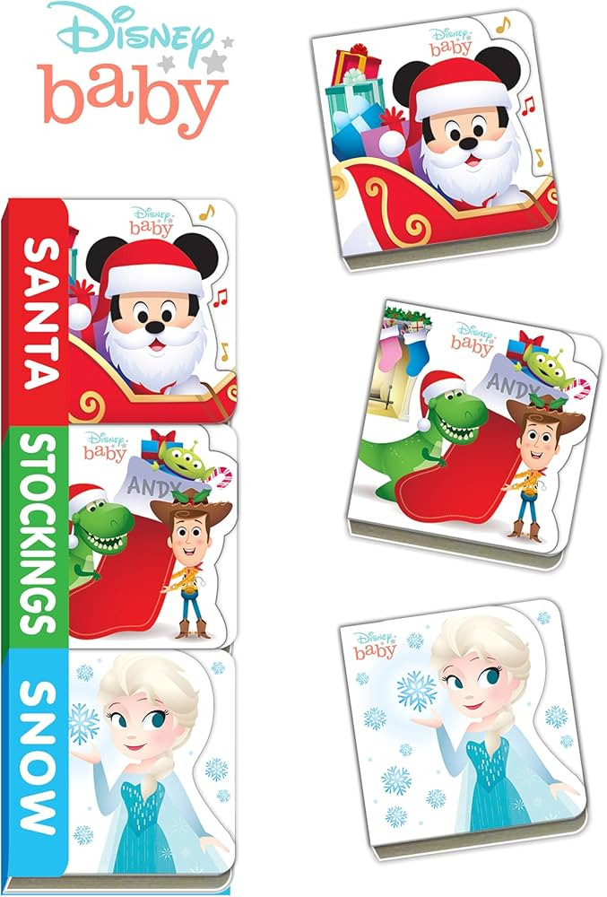 Disney Baby: Santa, Stockings, Snow (Teeny Tiny Books) | Amazon (US)