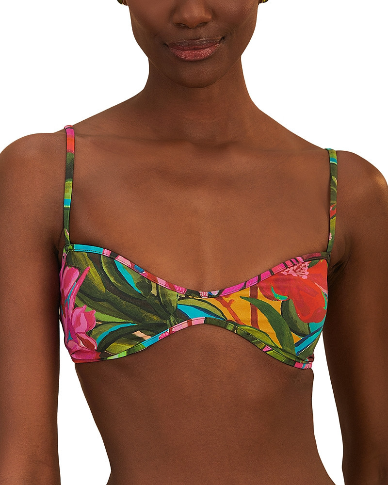 Farm Rio Jardin De Reve Floral Print Bikini Top | Bloomingdale's (US)