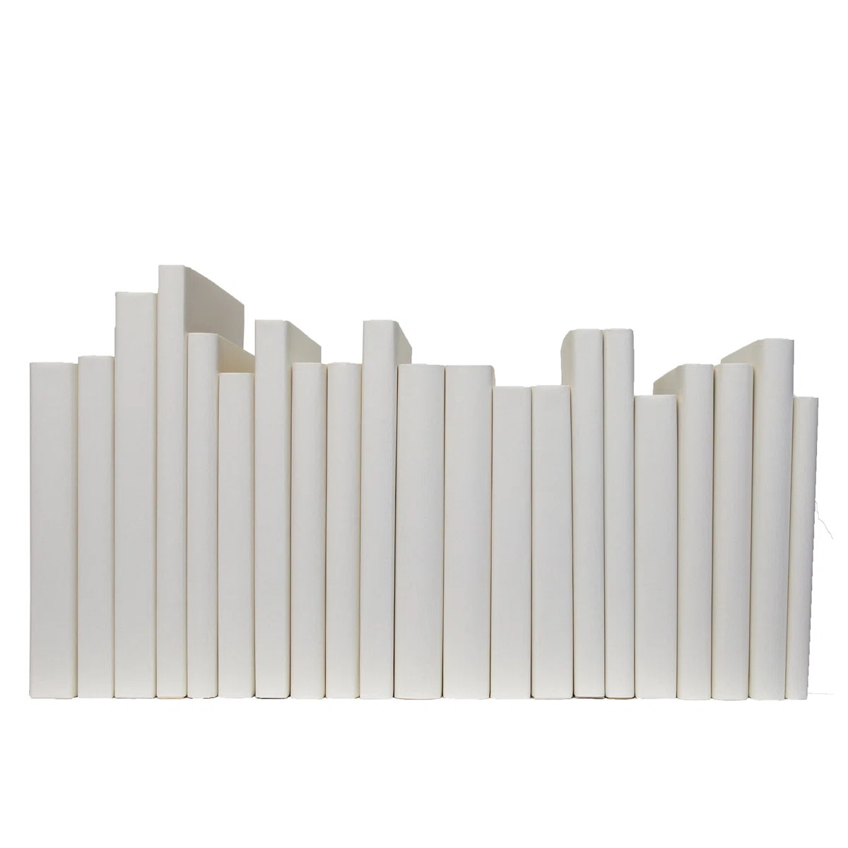 Decorative Books - Sand Oversized Paper Wrapped Books - Off White Books By The Foot | Wayfair North America