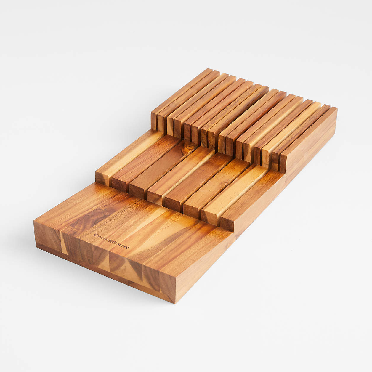 Crate & Barrel 15-Slot In-Drawer Knife Block + Reviews | Crate & Barrel | Crate & Barrel