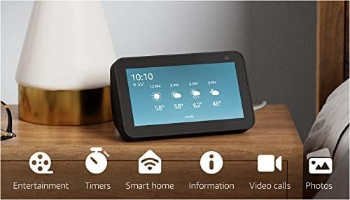 All-new Echo Show 5 (2nd Gen, 2021 release) | Smart display with Alexa and 2 MP camera | Charcoal | Amazon (US)