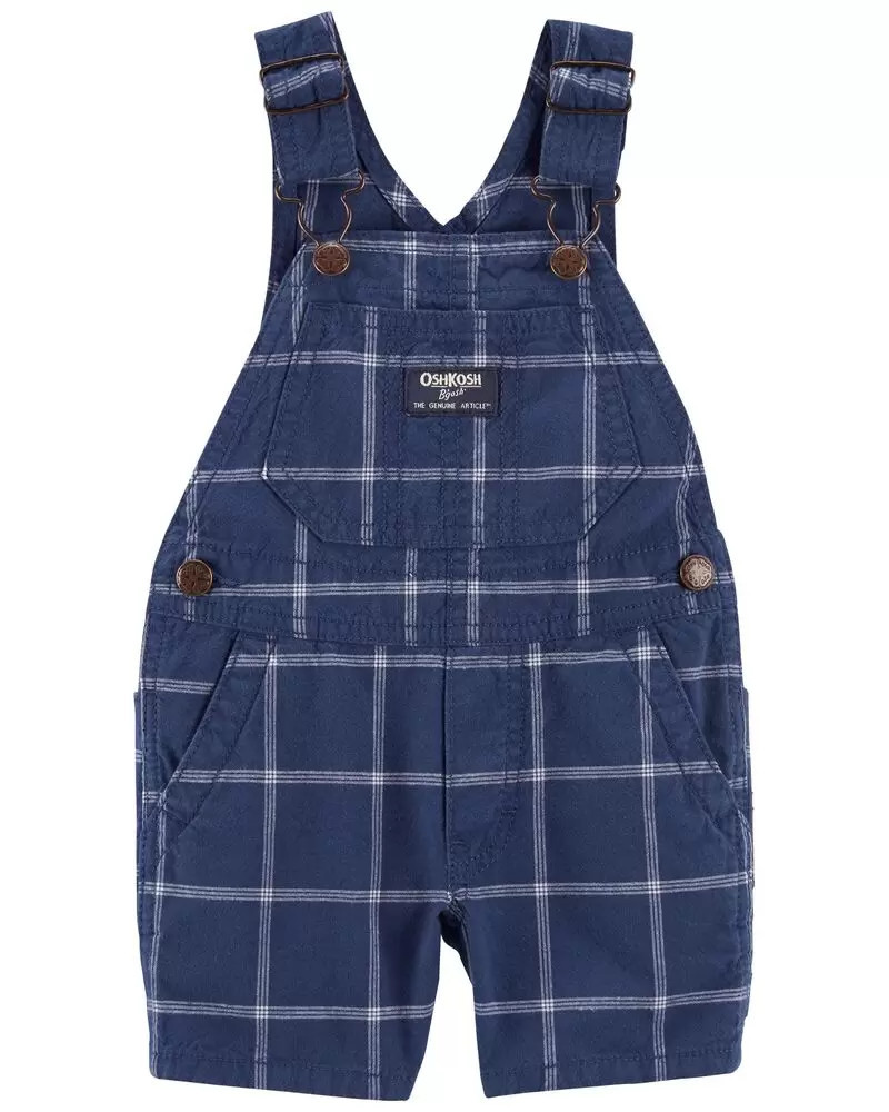 Baby Plaid Shortalls | OshKosh B'gosh