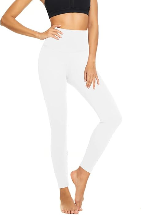 High Waisted Leggings for Women - Tummy Control Yoga Pants for Workout Running Athletic Women's L... | Amazon (US)