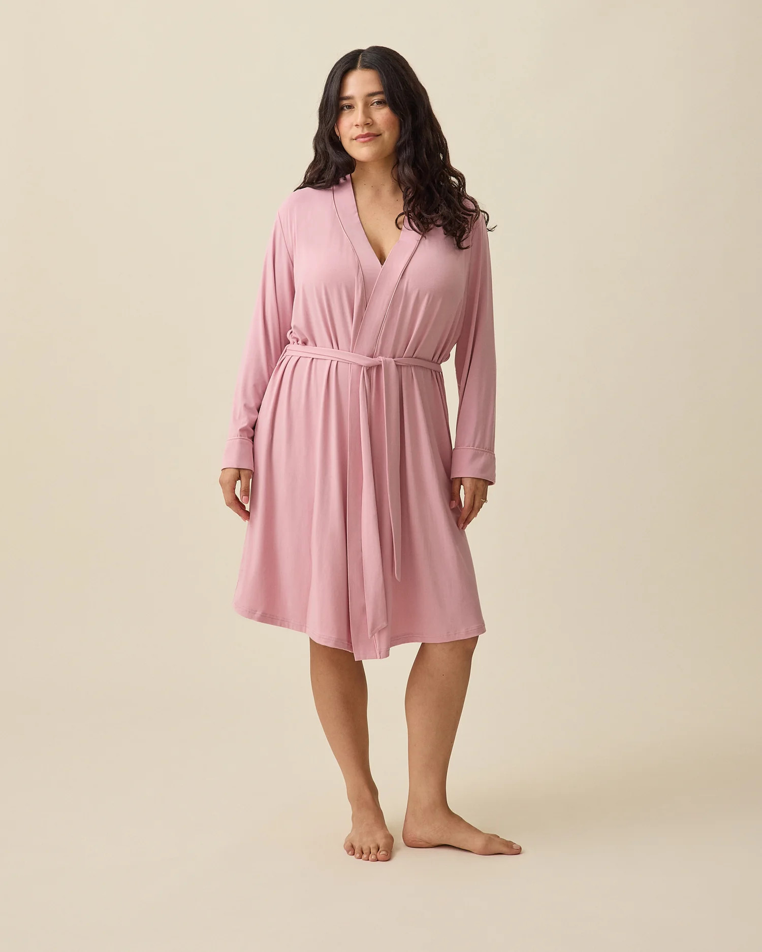 Clea Bamboo Robe | Light Mauve – Kindred Bravely | Kindred Bravely